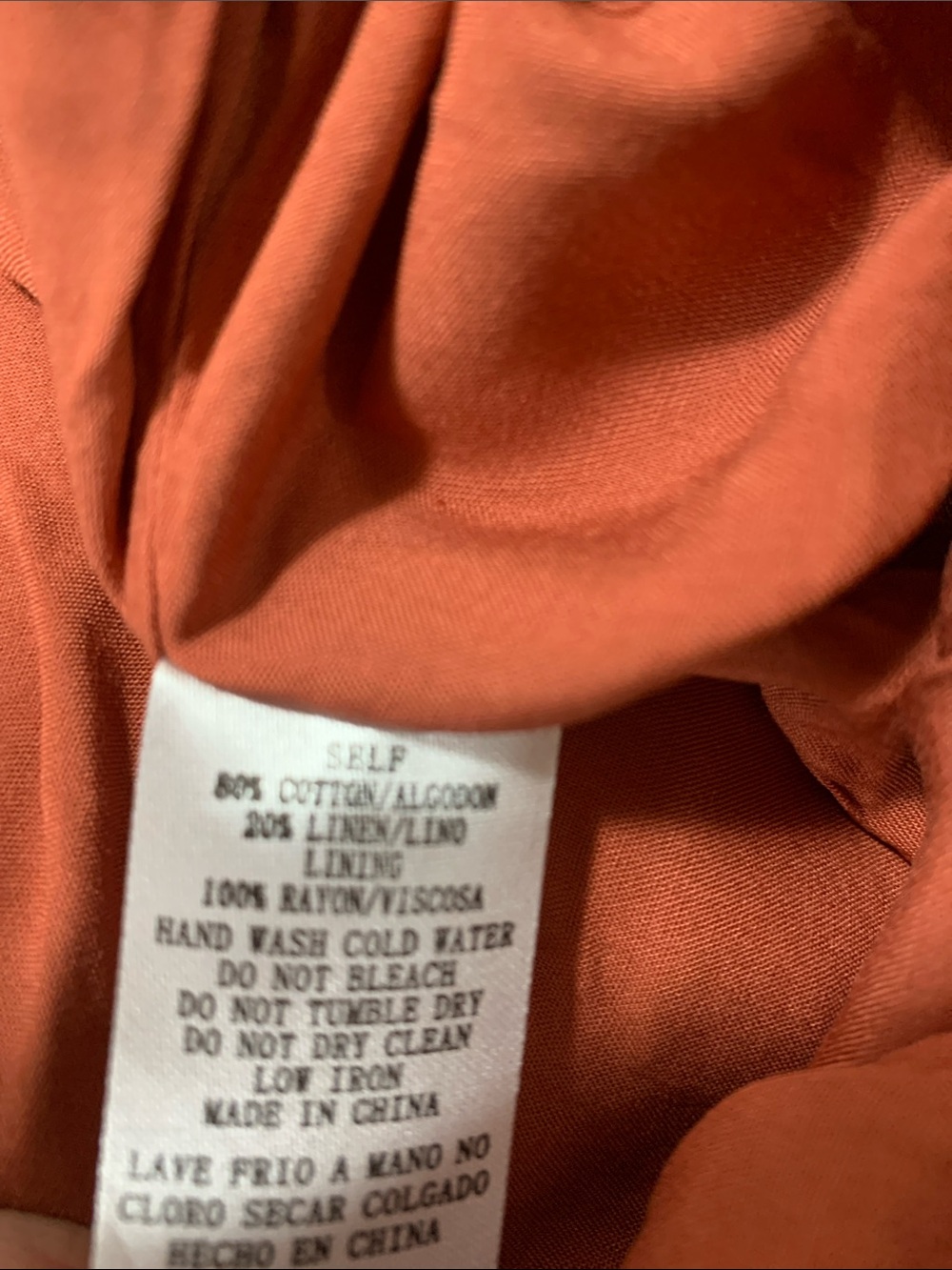 Style Rack Midi Skort in Rust - Picture 5 of 5